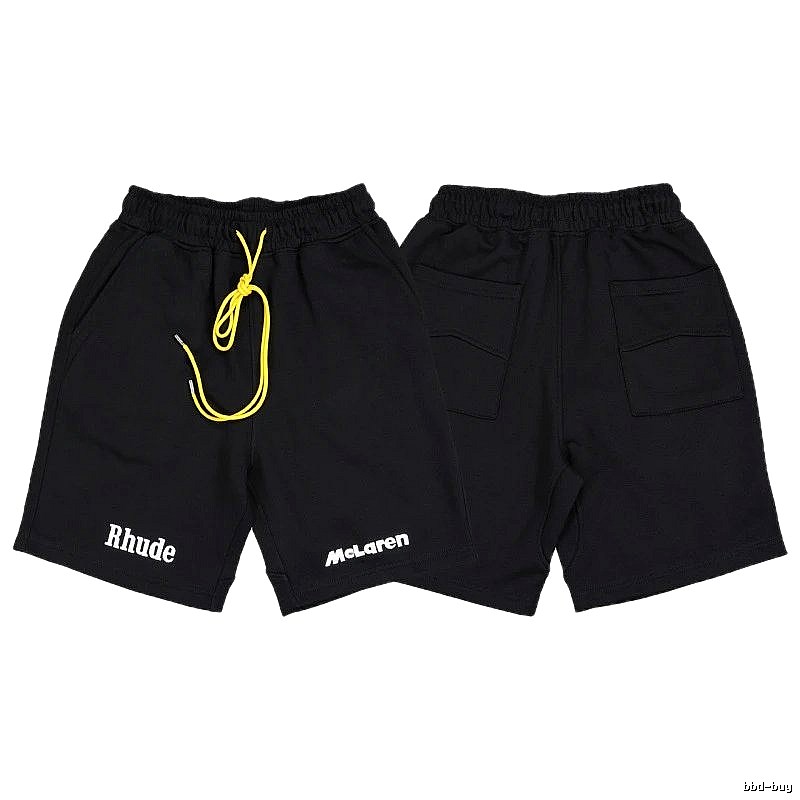 RHUDE Trendy and Cool Style Black Shorts