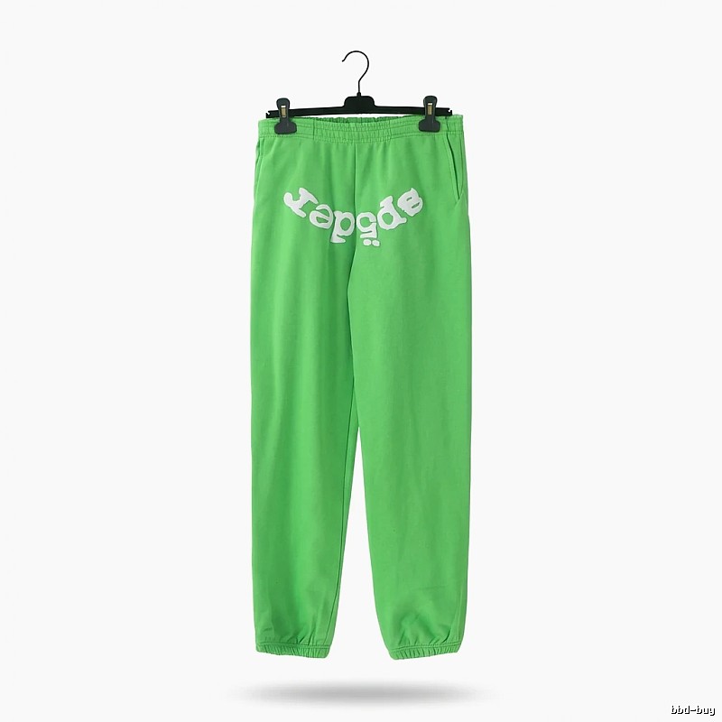 Sp5der Fluorescent Green Trendy Pants