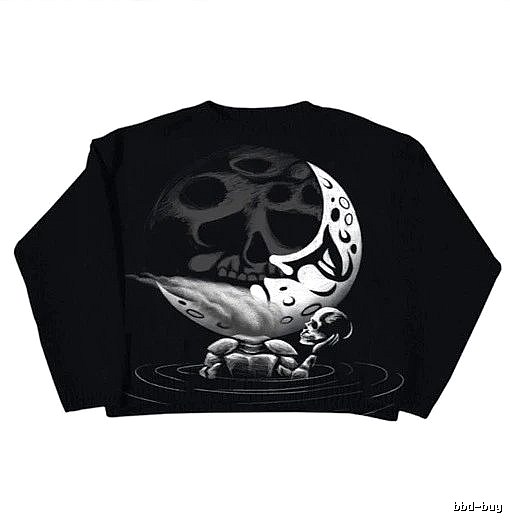 Sport Anime graphic sweater Black Knit Top for Warm Weather