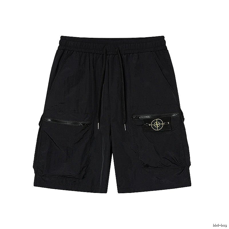 Stone Island Classic Collection Workwear Style Black Shorts