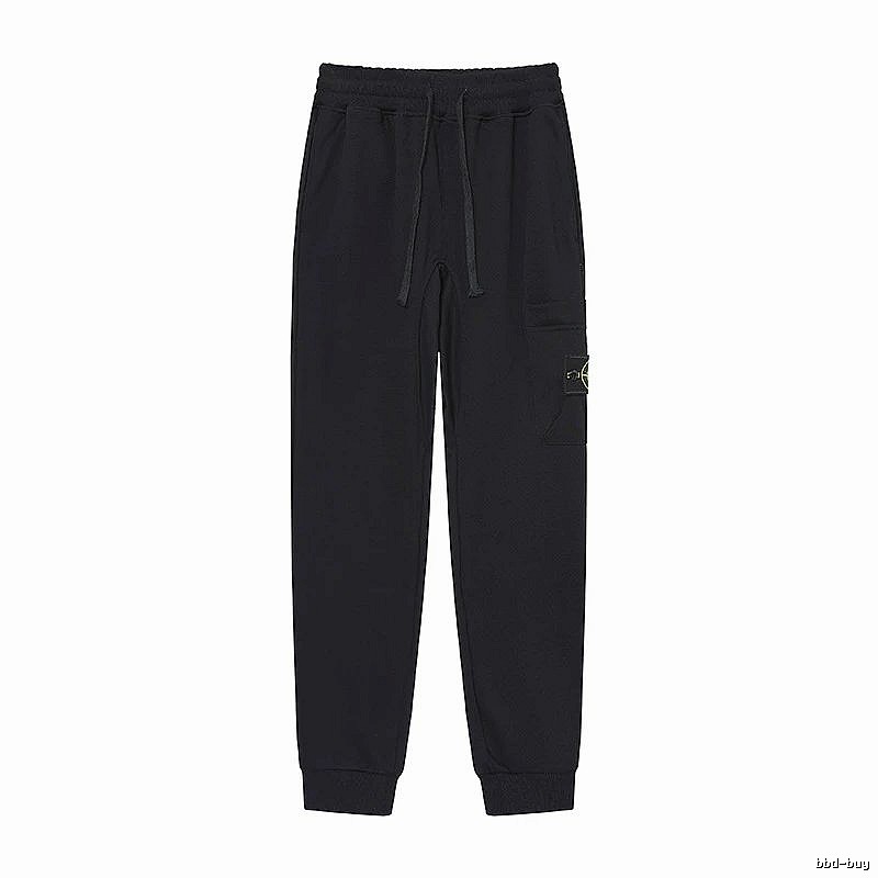 Stone Island Compass Series Street Style Black Sweatpants