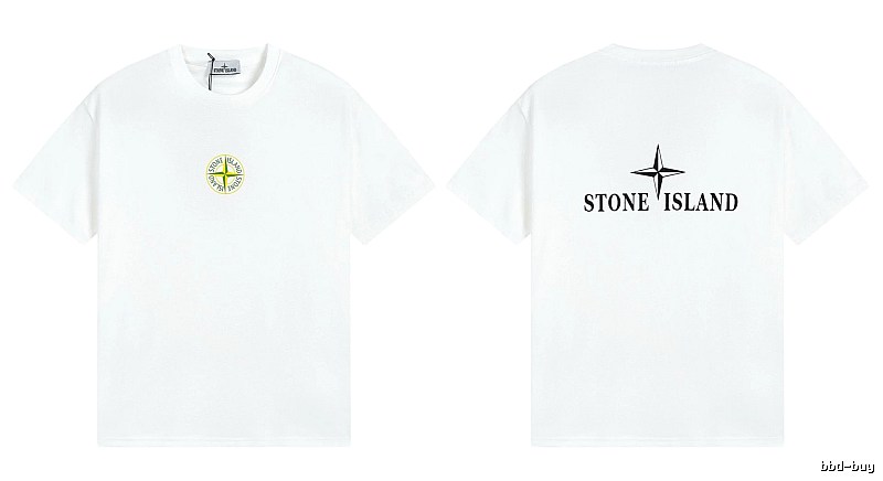Stone Island Compass Series Street Style White T-Shirt