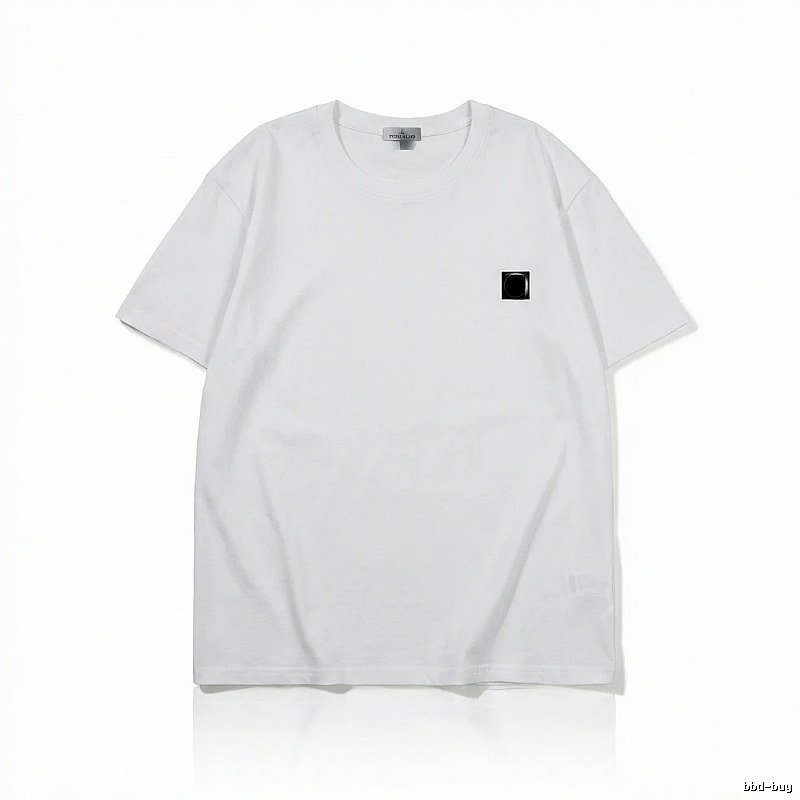 Stone Island minimalist style white T-shirt