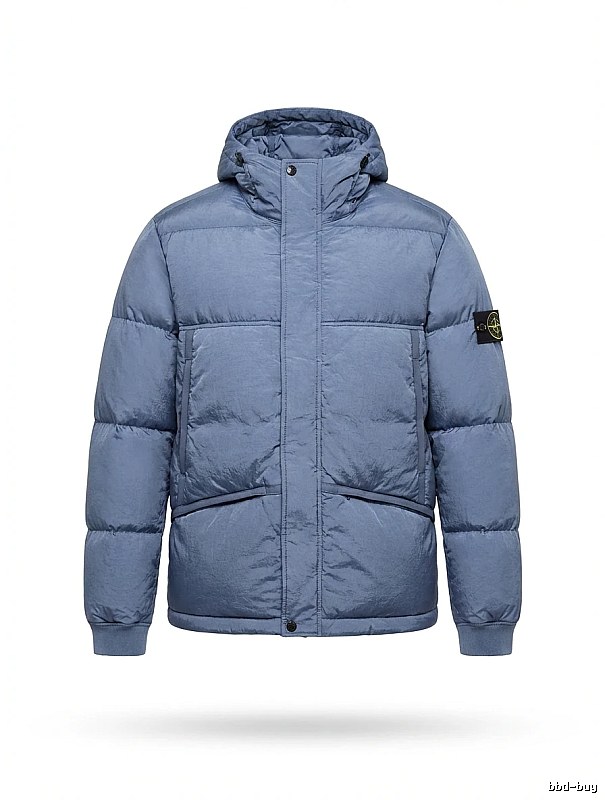 Stone Island series trendy brand light blue down jacket