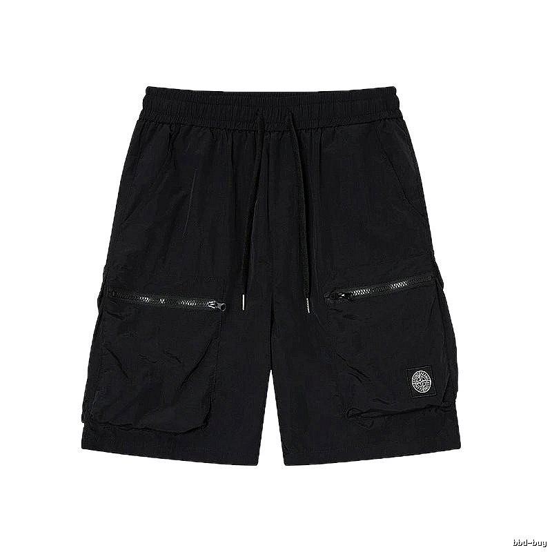 Stone Island Technical Workwear Style Black Shorts