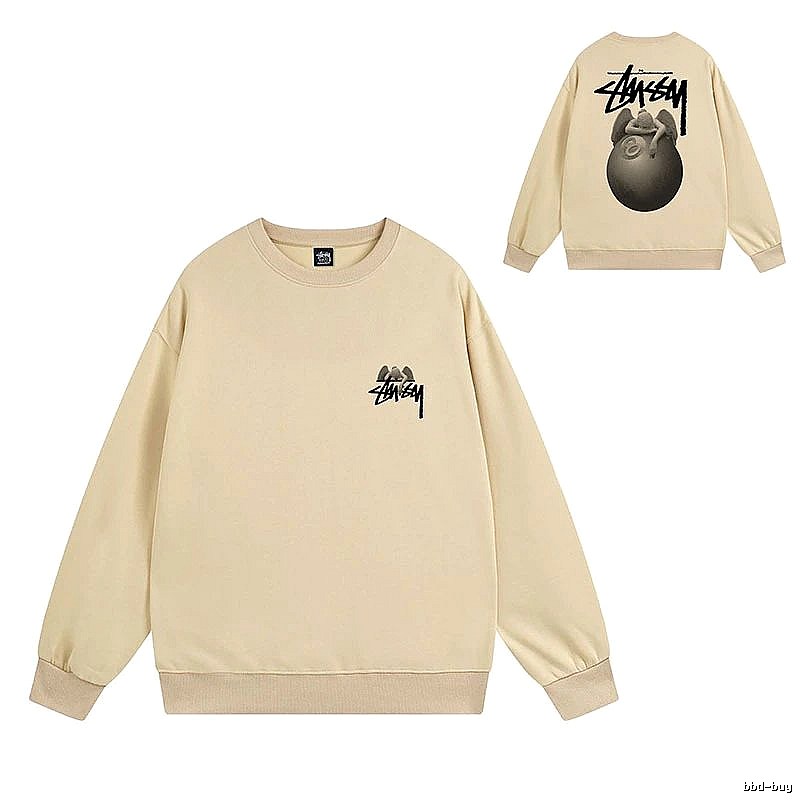Stussy Beige Style 538 Graphic SweatShirt Layered Outfit