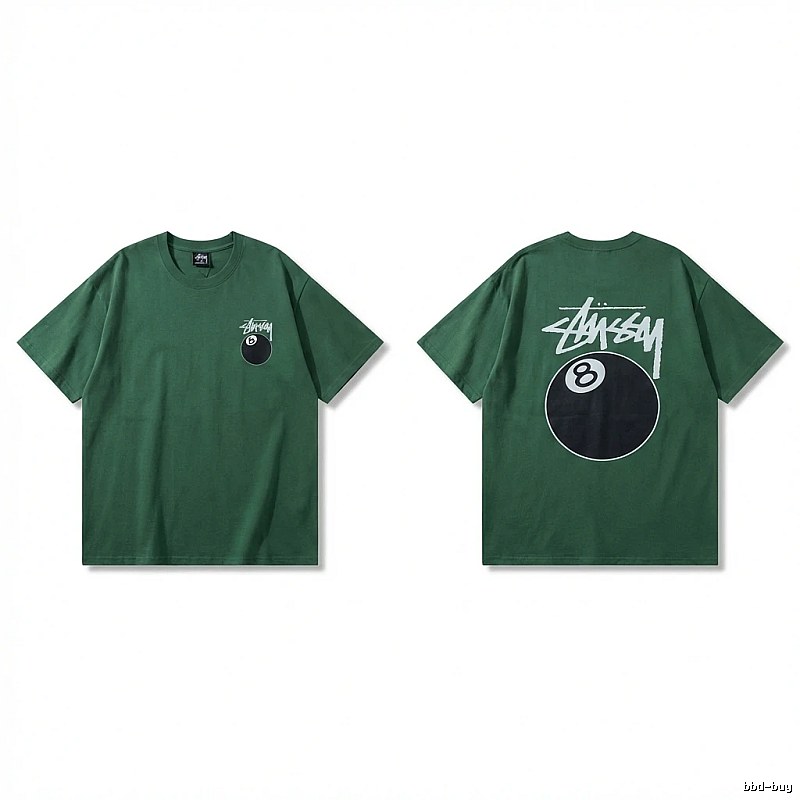 Stussy Black Eight Series Trendy and Cool Style T-shirt