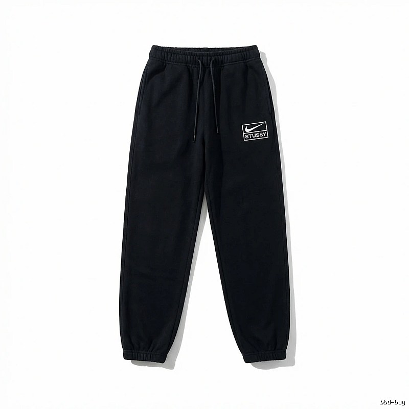 Stussy Co-branded Casual Black Sweatpants