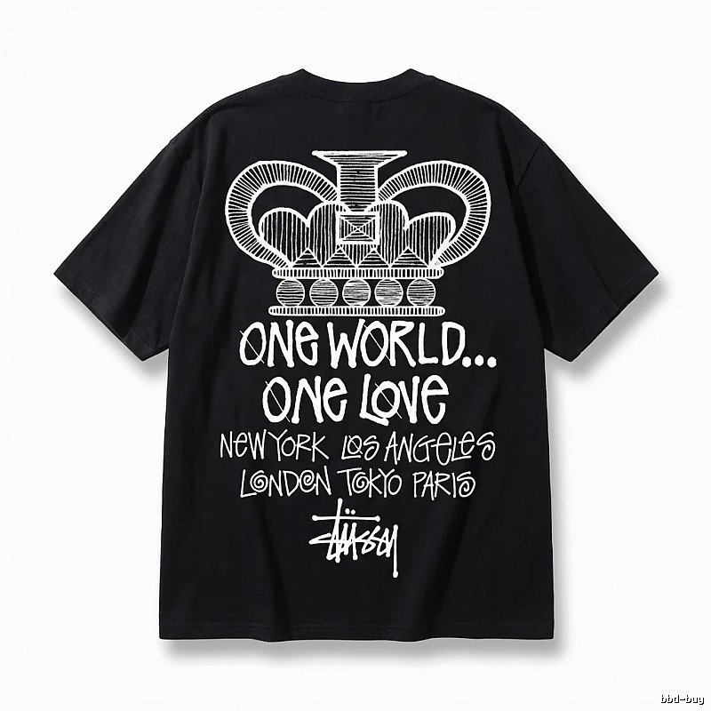 Stussy Crown Print Black T-shirt