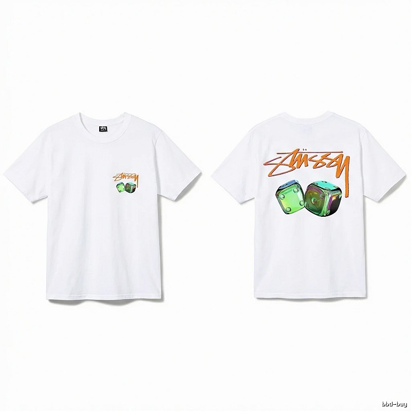 Stussy Dice Print Style White T-shirt