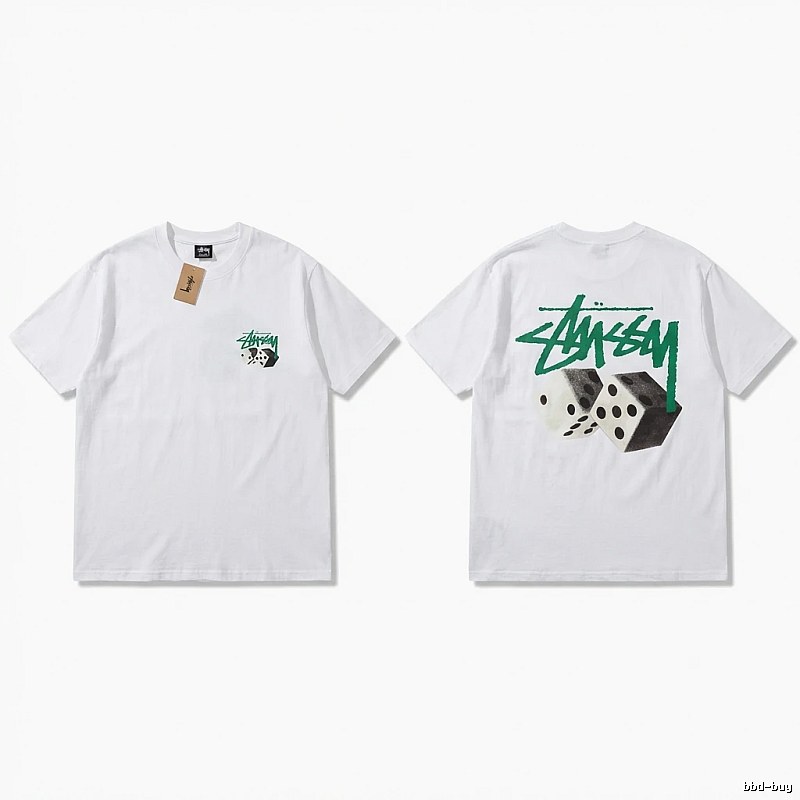 Stussy Dice Print White T-shirt