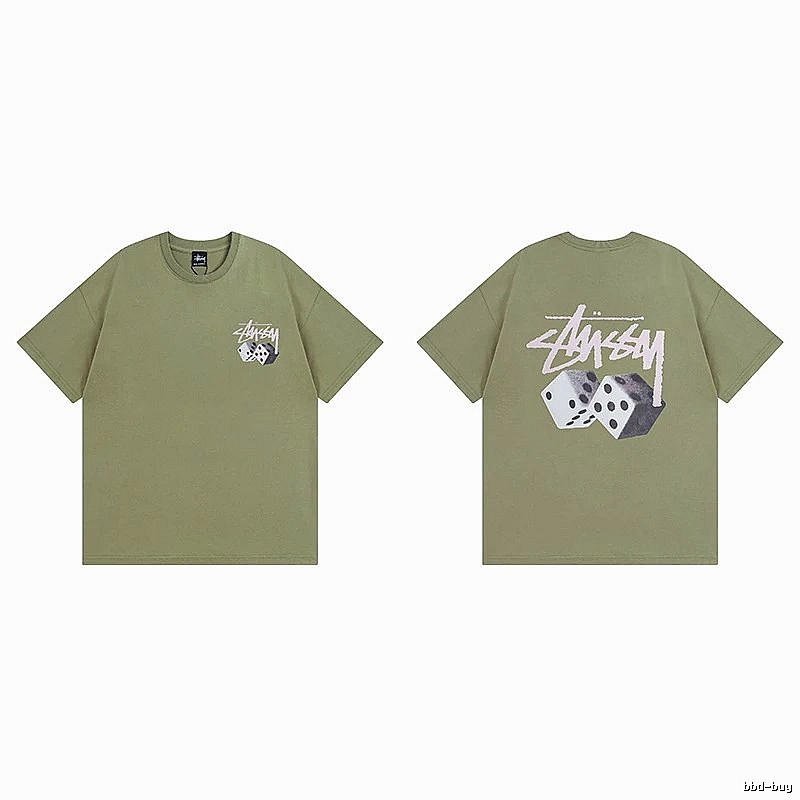 Stussy Green Spider Graphic T-Shirt Everyday Rotation Logo