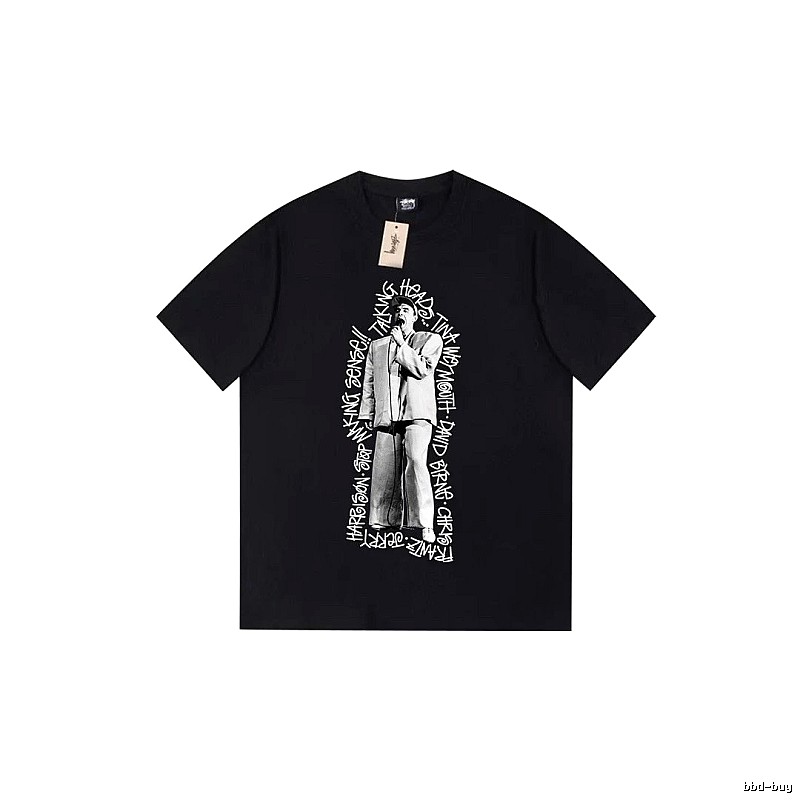 Stussy Lightweight Graphic T-shirt Black White Stussy for Trend Styling