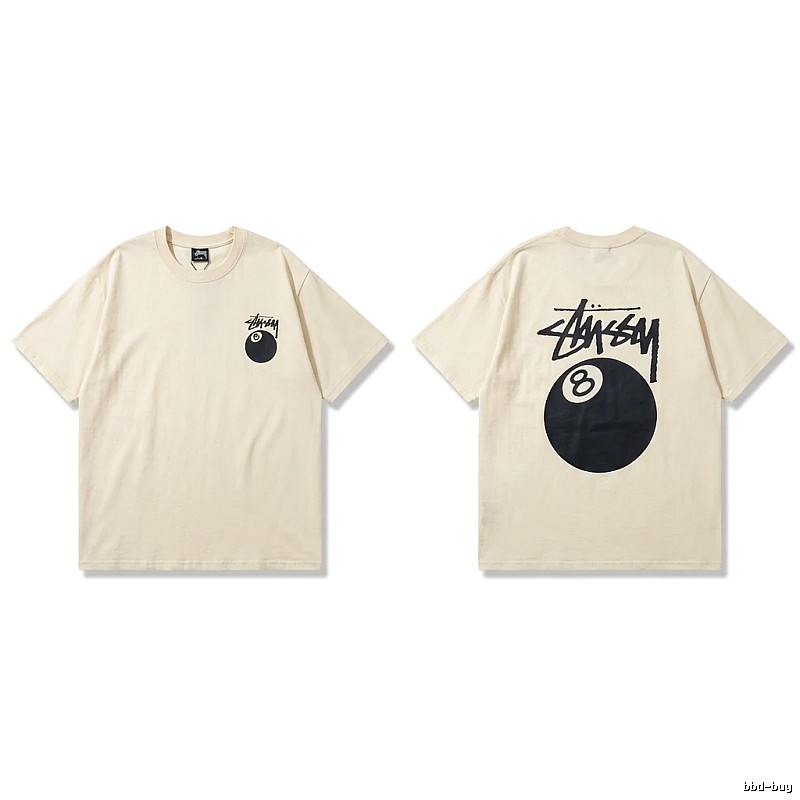 Stussy No.8 Ball Series Retro-Style T-Shirt