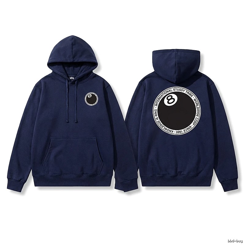 Stussy No.8 Retro Style Hoodie