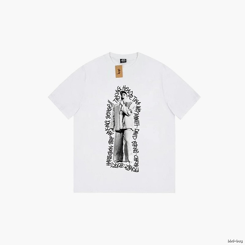 Stussy Resort Graphic T-shirt Black White Stussy for Travel Looks