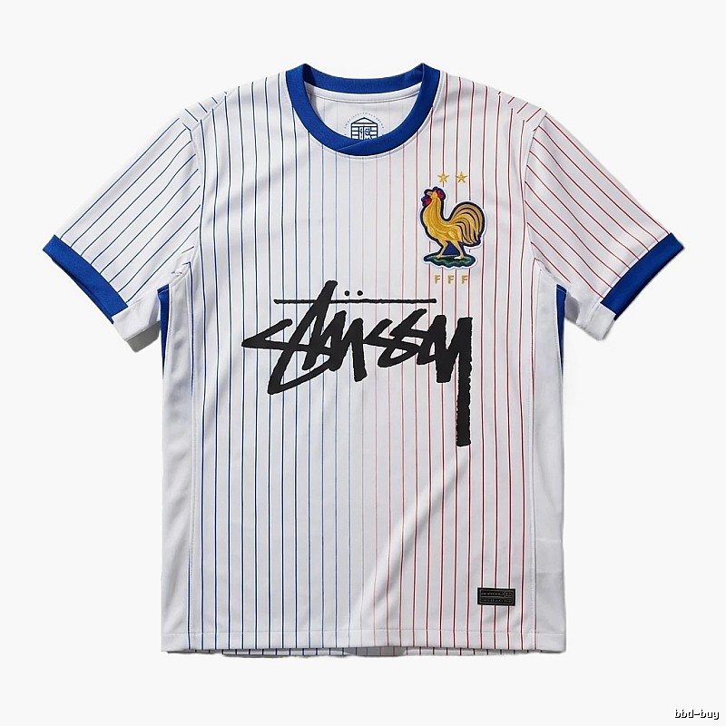 Stussy striped sporty white T-shirt