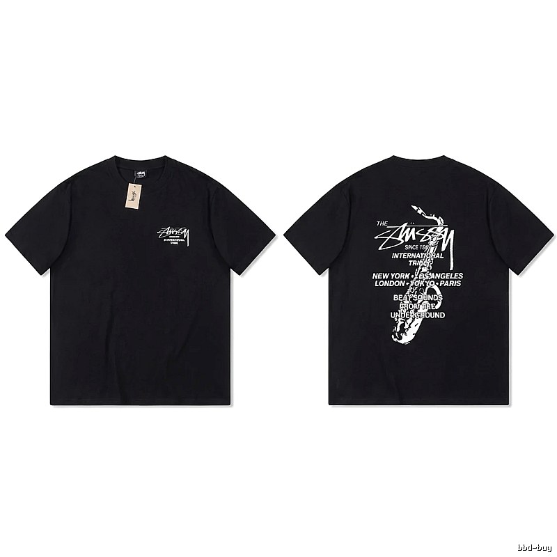 Stussy trendy and cool style black T-shirt