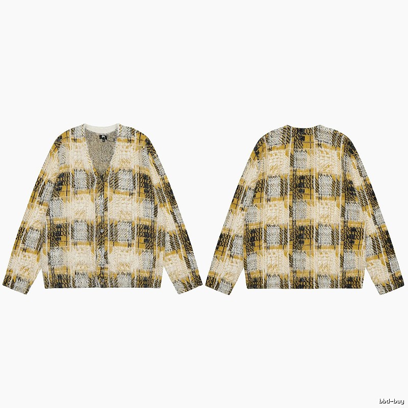 Stussy Yellow Swirl Graphic SweatShirt Warm Weather
