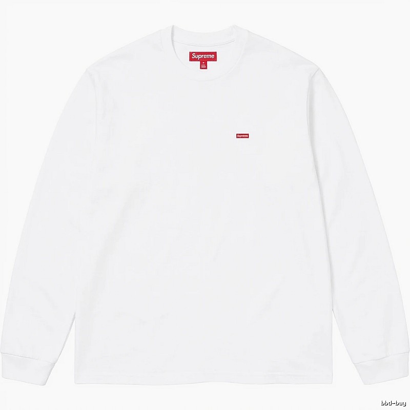 Supreme basic simple white long-sleeve