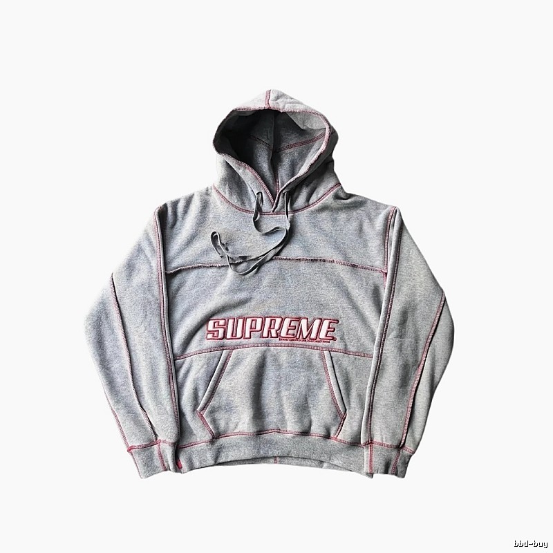 Supreme classic grey hoodie