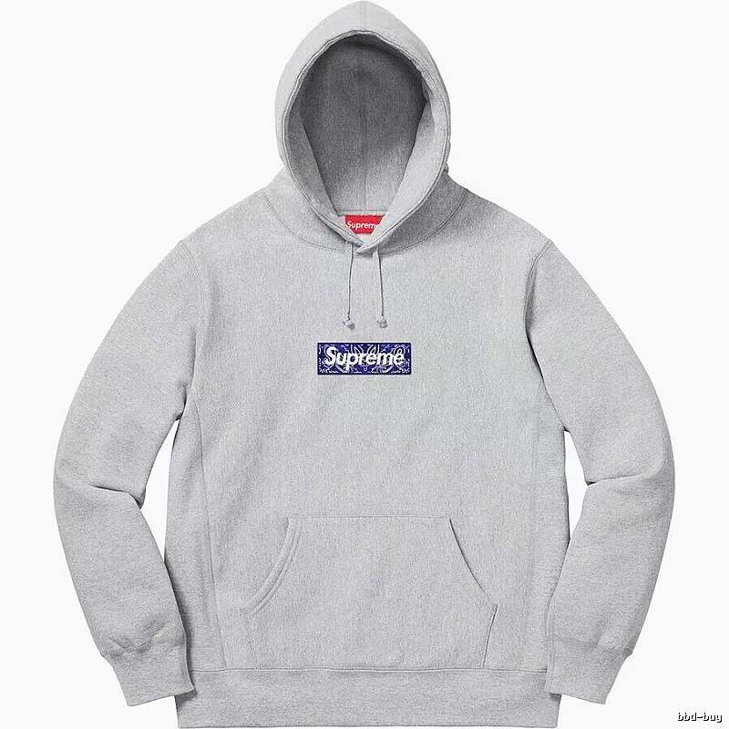 Supreme Daily Logo hoodie Gray Red Oversized for City Outfits