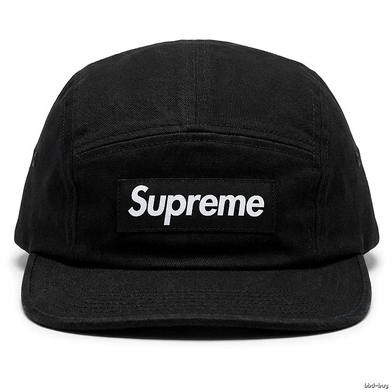 Supreme minimalist style black hat