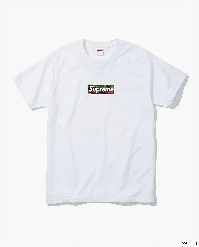 Supreme - printed simple white T - shirt