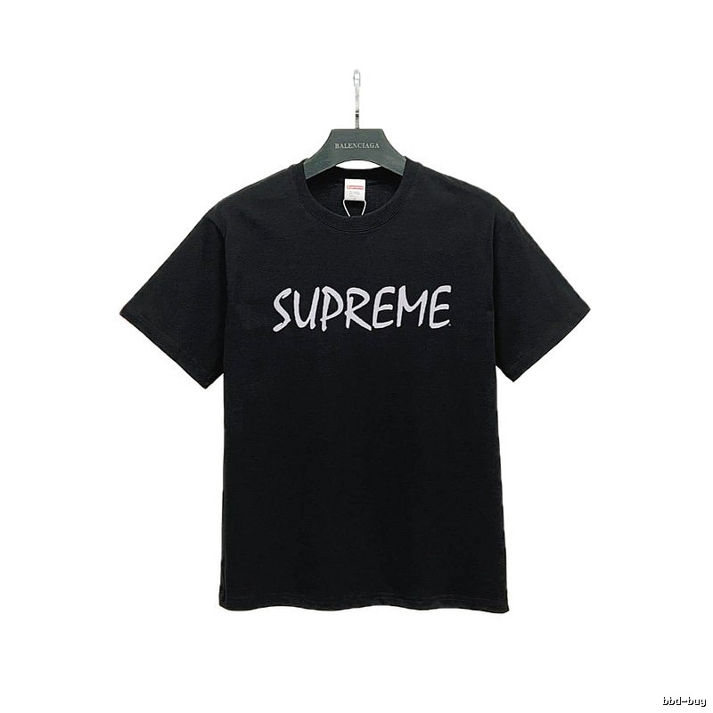Supreme Printed Street Style Black Short-sleeve T-shirt