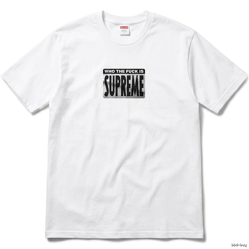 Supreme - printed trendy brand white T - shirt