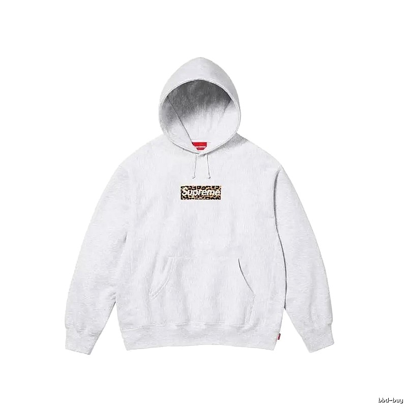 Supreme Resort Logo hoodie Gray Red Oversized for Travel Looks