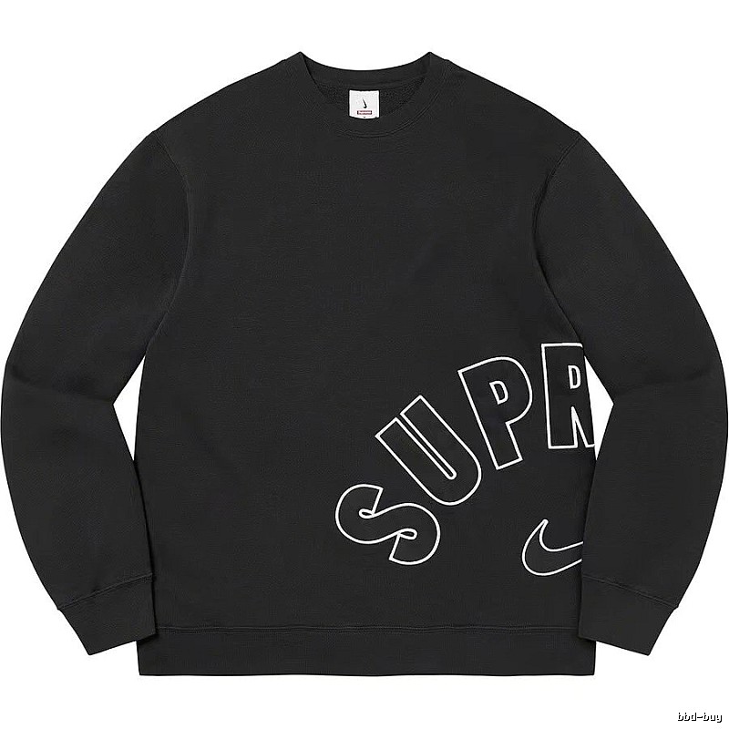 Supreme Resort Logo hoodie Gray Red Oversized with Premium Look