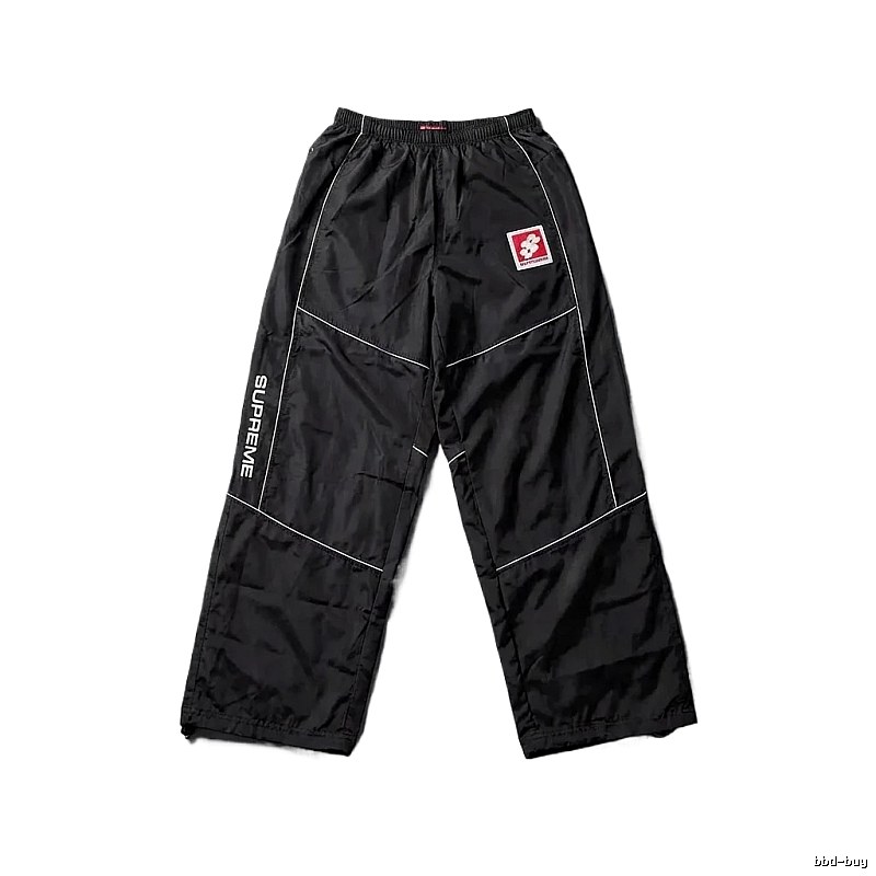 SUPREME sporty black long trousers