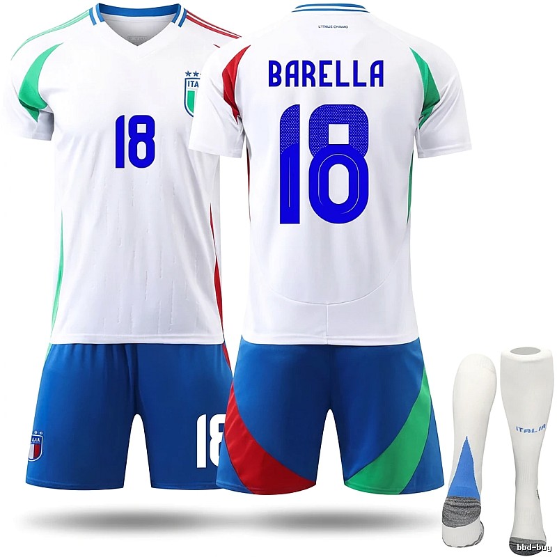 The Italian team's Barella series sporty style jerseys.