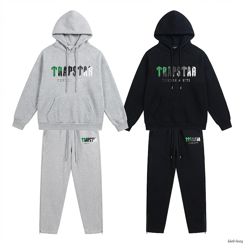 Trapstar Trendy and Cool Style Grey-Black Suit