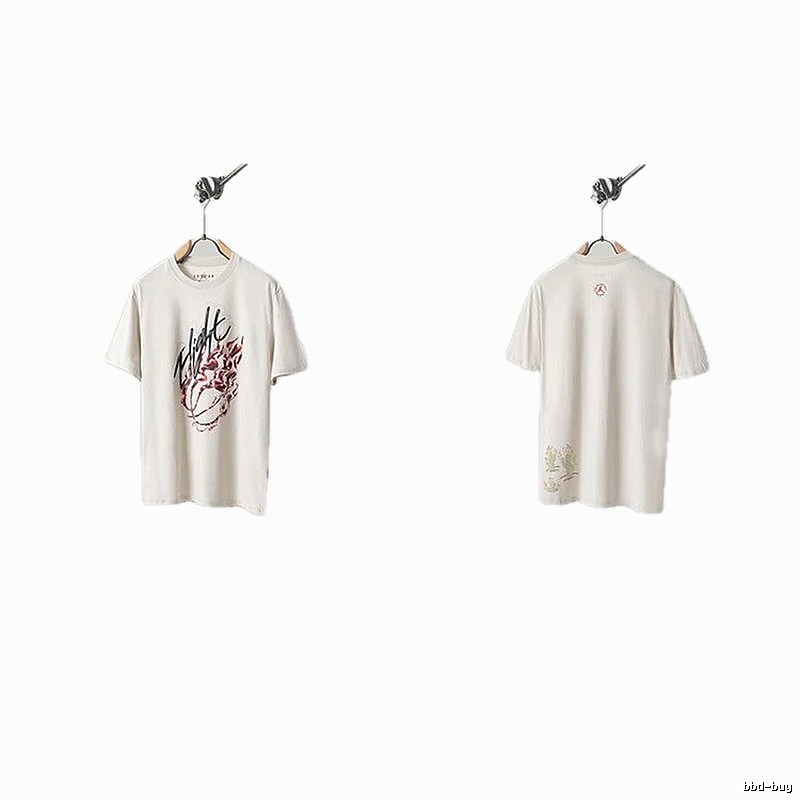 Travis Scott Cactus Co-branded Street-style Off-white T-shirt