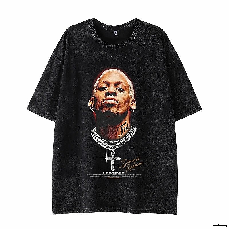 Tupac Statement Portrait graphic T-shirt Black Tupac Collage for Easy Pairing