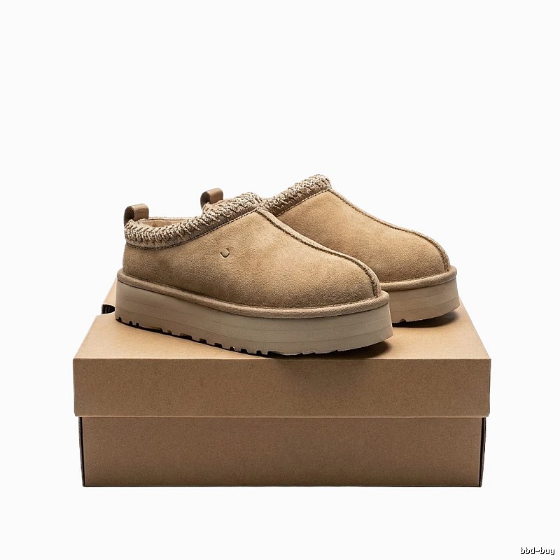 UGG thick-soled casual-style khaki shoes