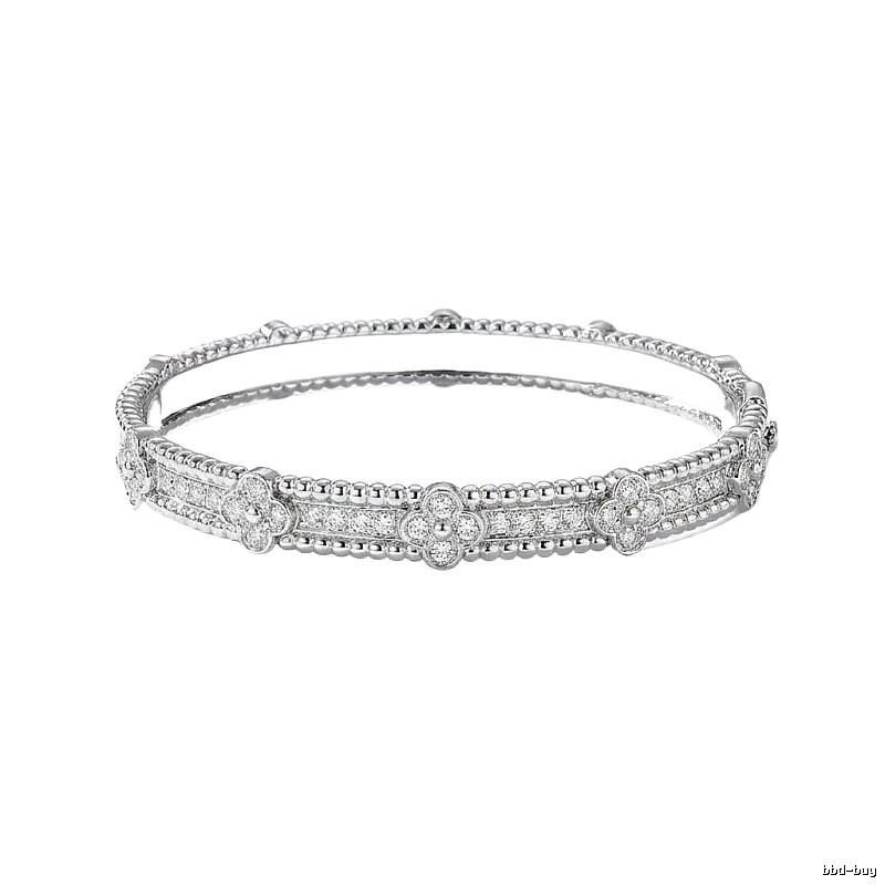 Van Cleef & Arpels Four-leaf Clover Silver Bracelet