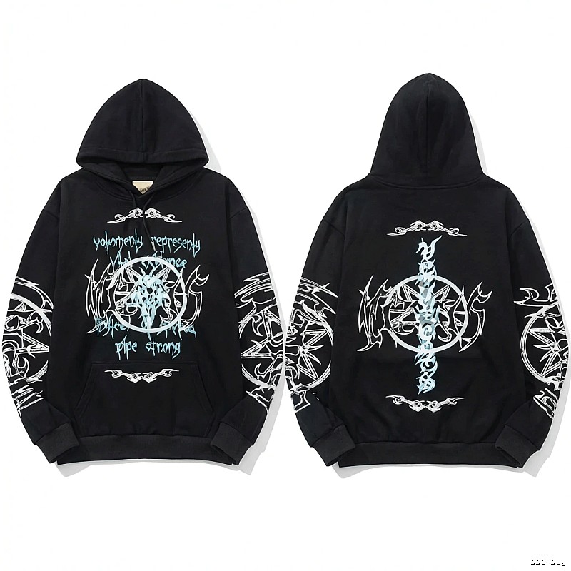 Vetements dark style black sweatshirt