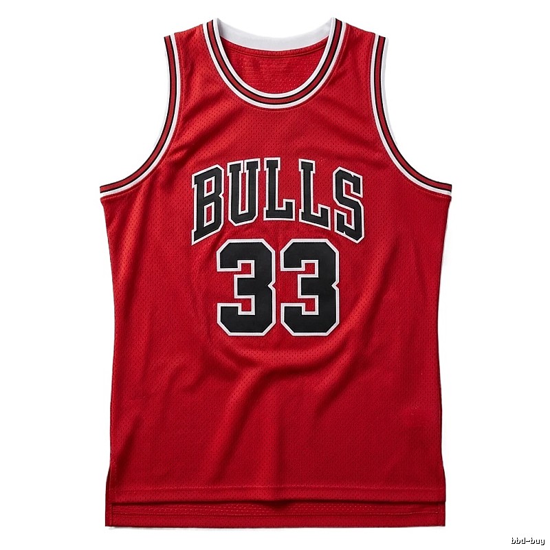 Vintage red jersey of the Michael Jordan.