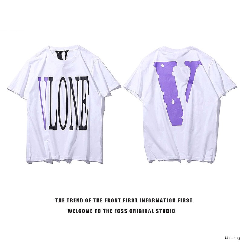 Vlone Compact Logo T-shirt Black Purple Vlone for Smart Casual Looks