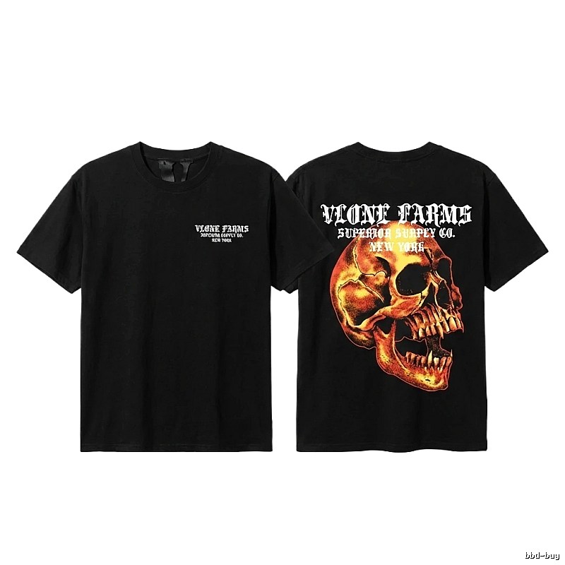 Vlone Skull Dark Style T-shirt