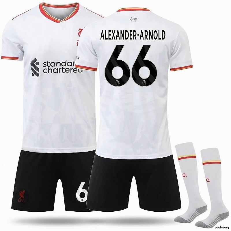 White football jersey No. 66 of LFC