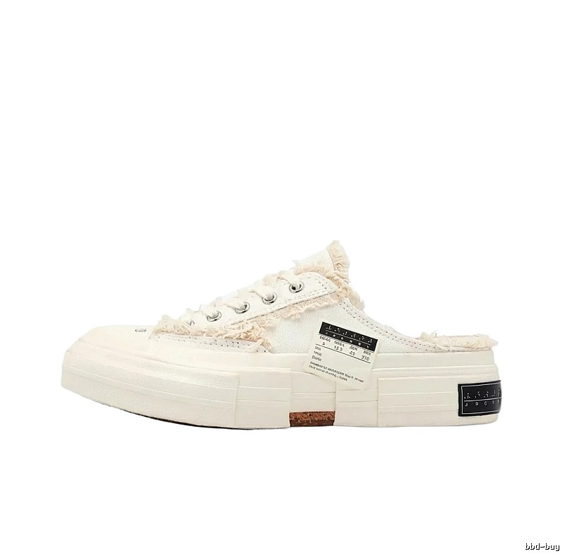 Xvessel Deconstructed Style White Slippers